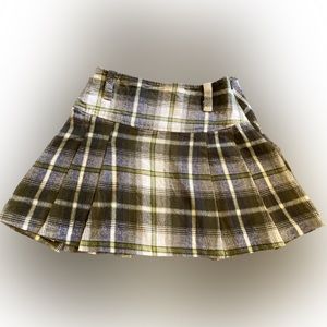 Wool Plaid skirt